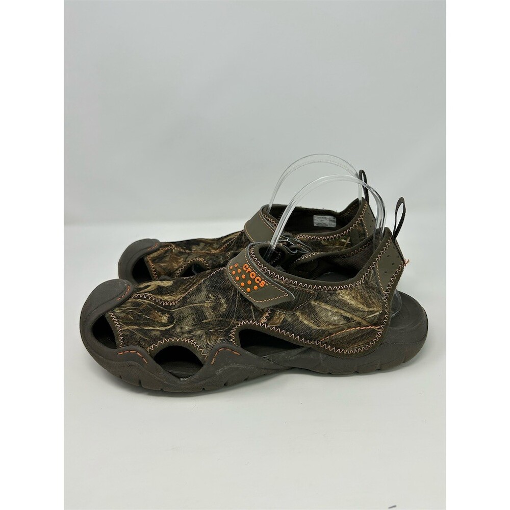 Crocs Swiftwater Mens Sandals Realtree Max-5 Camo Hook & Loop Outdoor Size 11 - Picture 5 of 11